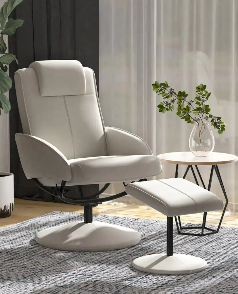 Precios de Limpieza de Sillas y Sillones 12 butaca-tapizada-com-apoyapies-blanca